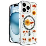 İphone 16 Pro Max Kılıf Daisy Simli Magsafe Kapak - Siyah