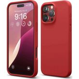İphone 16 Pro Max Kılıf First Silikon - Kırmızı