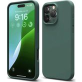 İphone 16 Pro Max Kılıf First Silikon - Koyu Yeşil