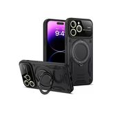 İphone 16 Pro Max Kılıf Joy Lens Standlı Kapak - Siyah