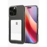 İphone 16 Pro Max Kılıf Kart Şeffaf Silikon - Şeffaf