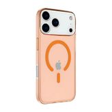 İphone 17 Pro Max Kılıf Pc Real Magsafe Kapak - Turuncu