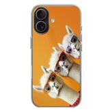 İphone 17 Uyumlu Lamalar Baskılı Silikon Kılıf
