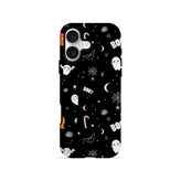 İphone 17 Vorian Çift Katmanlı Boo Ghost Doodle Kılıf