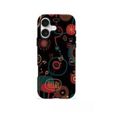 İphone 17 Vorian Çift Katmanlı Halloween Doodle Mix Kılıf