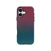 İphone 17 Vorian Çift Katmanlı Teal Plum Gradient Kılıf