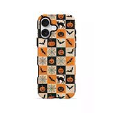 İphone 17 Vorian Magsafe Çift Katmanlı Halloween Patchwork Kılıf