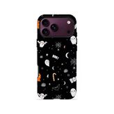İphone 18 Pro Max Vorian Çift Katmanlı Boo Ghost Doodle Kılıf