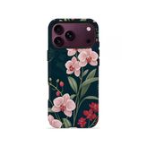 İphone 18 Pro Max Vorian Çift Katmanlı Gece Orkide Kılıf