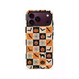 İphone 18 Pro Max Vorian Çift Katmanlı Halloween Patchwork Kılıf