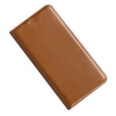 iPhone 18 Pro Max/18 Pro için gerçek deri kılıf, kart bölmeli, stant | Hafif Lüks Pürüzsüz Katlanır Koruyucu Kılıf İş TPU Tampon Cep Telefonu Kılıfları, Turuncu, 45,8 cm Pro Maks. 6,9 inç