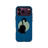 İphone 18 Pro Vorian Çift Katmanlı Aylı Kedili Kılıf