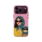 İphone 18 Pro Vorian Çift Katmanlı Bohem Kedili Kılıf