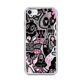 iPhone 6S Uyumlu Şeffaf Kılıf Graffiti 10 Tasarımlı