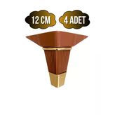 İrem Kahverengi Altın 12Cm Plastik Ayak Mobilya Masa Ve Dolap Ayağı(Kahverengi Altın)(12Cm) Kahverengi 12Cm 12Cm - 4 Adet