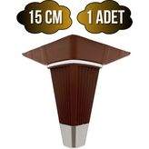 Irem Kahverengi Krom 15CM Plastik Ayak Mobilya Masa ve Dolap Ayağı(Kahverengi KROM)(15CM) - 15cm - 1 ADET