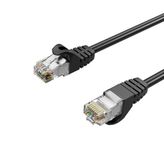 IRENIS 10 Metre CAT7 U/UTP Ethernet Network İnternet Lan Kablosu, Yüksek Hızlı Ağ Kablosu (Siyah, 10 Metre)