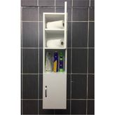 IRMAK 2 Kapaklı Bölmeli Banyo Asma Boy Dolabı Çok Amaçlı Duvara Monteli Dolap Asma Dolap