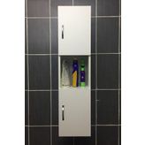 Irmak Mobilya 2 Kapaklı Bölmeli Banyo Asma Boy Dolabı Çok Amaçlı Duvara Monteli Dolap