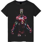 Iron Man Digital Baskılı Tişörtü - Siyah