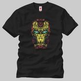 Iron Man Lighting Head Erkek Tişört - S - Siyah