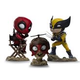 Iron Studios Koleksiyon Heykeli Deadpool Wolverine ve Headpool Minico