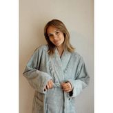 İrya Belina Bambu Kadın Bornoz Blue Lage - L - XL - Mint