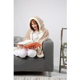 İrya Es Parla Karmen Battaniye Bej Oversize