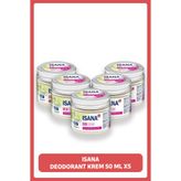 ISANA Deodorant Krem 50 ml X5 Adet (5'li)