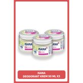 ISANA Deodorant Kremi 50 ml X3 Adet