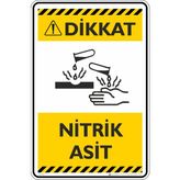 İsg Tabelam 70X50CM/DEKOTA/DIKKAT!NITRIK Asit