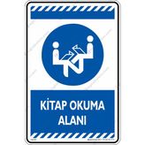 İsg Tabelam Kitap Okuma Alanı/25x35cm/fosforlu kompozit - 25 x 35 cm