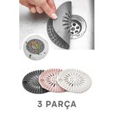 isgstore LEON LİFE 3 Adet Yuvarlak Lavabo Ve Küvet Süzgeci, Lavabo Tıkacı RENKLİ M-140