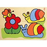 Işık Yayın Oyuncak Çift Salyangoz Ahşap Puzzle