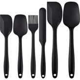 Isıya Dayanıklı Silikon Spatula Seti, 6 Set, Yapışmaz Kauçuk Spatula Mutfak Gereçleri Paslanmaz Çeki - Standart