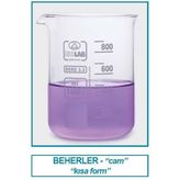 İsolab 025.01.800 Beher - Cam - Kısa Form - 800 Ml (10 Adet)