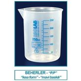 Isolab 026.03.902 Beher - P.p - Kısa Form - Mavi Skala - 2000 ml (1 Adet)