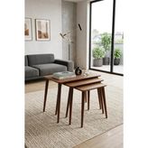 Istanbul 3'lü Zigon Sehpa %100 Mdf - Ceviz