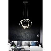 Istanbul Avize Bigiee Ledli Üç Renk Siyah Lüx Modern LED Avize