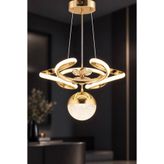 İstanbul Avize Dreon Gold 3 Renk Ledli Modern Led Avize