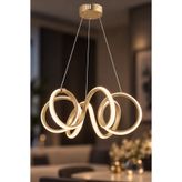 İstanbul Avize İstanbul Avize Delux Eskitme Ledli Modern Beyaz Power Led Avize