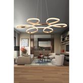 İstanbul Avize İstanbul Avize Megie Gold Beyaz Power Led Lüx Modern Ledli Avize