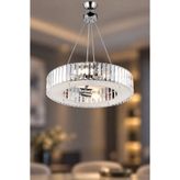 İstanbul Avize Lüx Elmas 37 cm Krom Avize