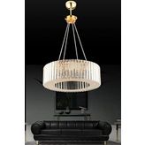 İstanbul Avize Lüx Elmas 45 cm Gold Kristal Taşlı Avize