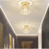 İstanbul Avize Plafonyer Tavan Gold Tekli Kristal Avize