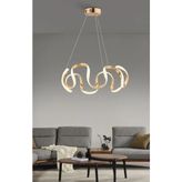Istanbul Avize Soma Gold Ledli Beyaz Power LED Avize