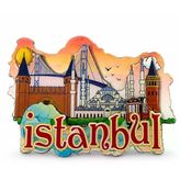 İstanbul Temalı Ahşap Buzdolapı Süsü Magnet Alk5938