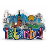 İstanbul Temalı Ahşap Buzdolapı Süsü Magnet Alk5940