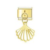 İstiridye Gold Çelik İtalyan Charm