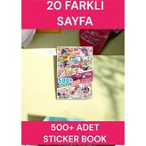 İstisna 500 Karışık Sticker Book Ajanda Bullet Journal Laptop Telefon Bavul Etiket Defteri Kitabı - Renkli - Standart - çoklu